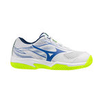 Mizuno Tennisschuhe Mizuno Break Shot 5 Sandplatzschuh Kinder - wei&szlig;, limette