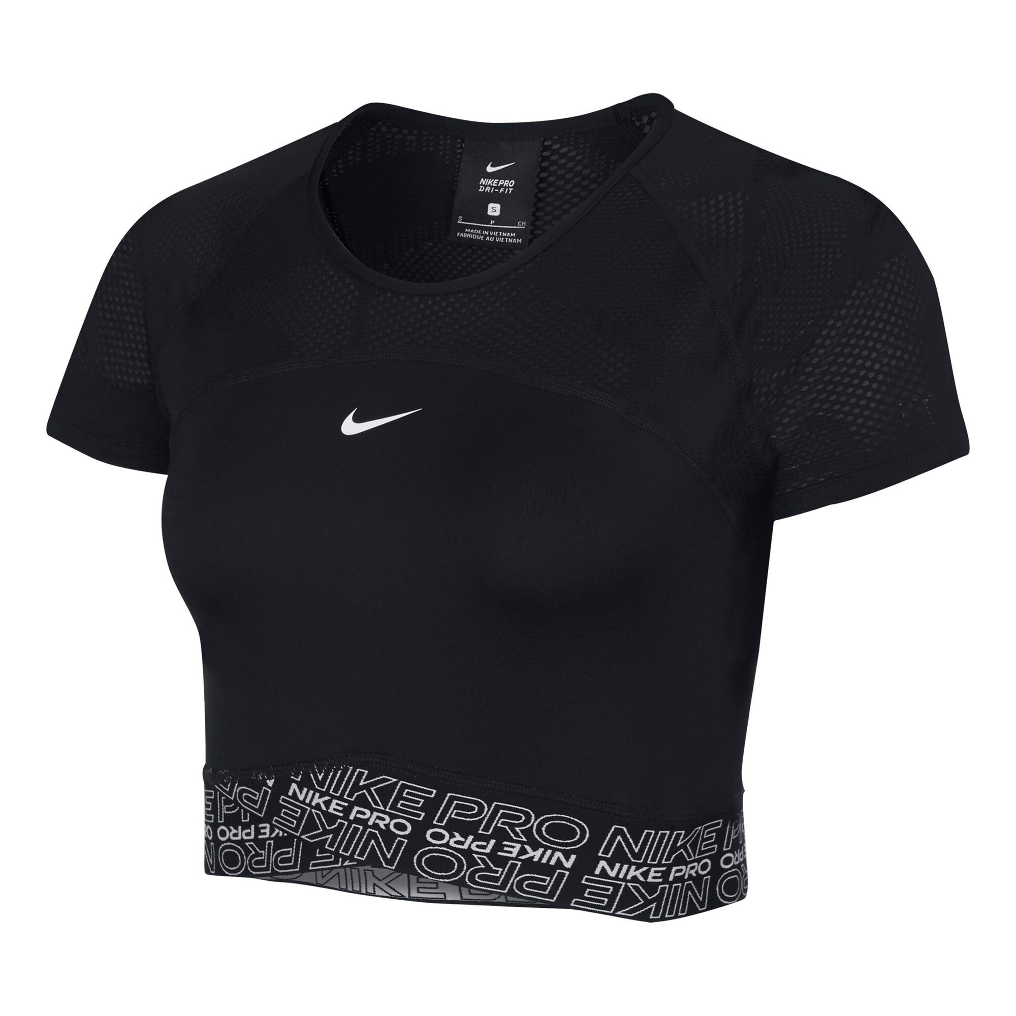 Nike Dry Crop T-Shirt Damen - Schwarz, Weiß online kaufen | Tennis-Point
