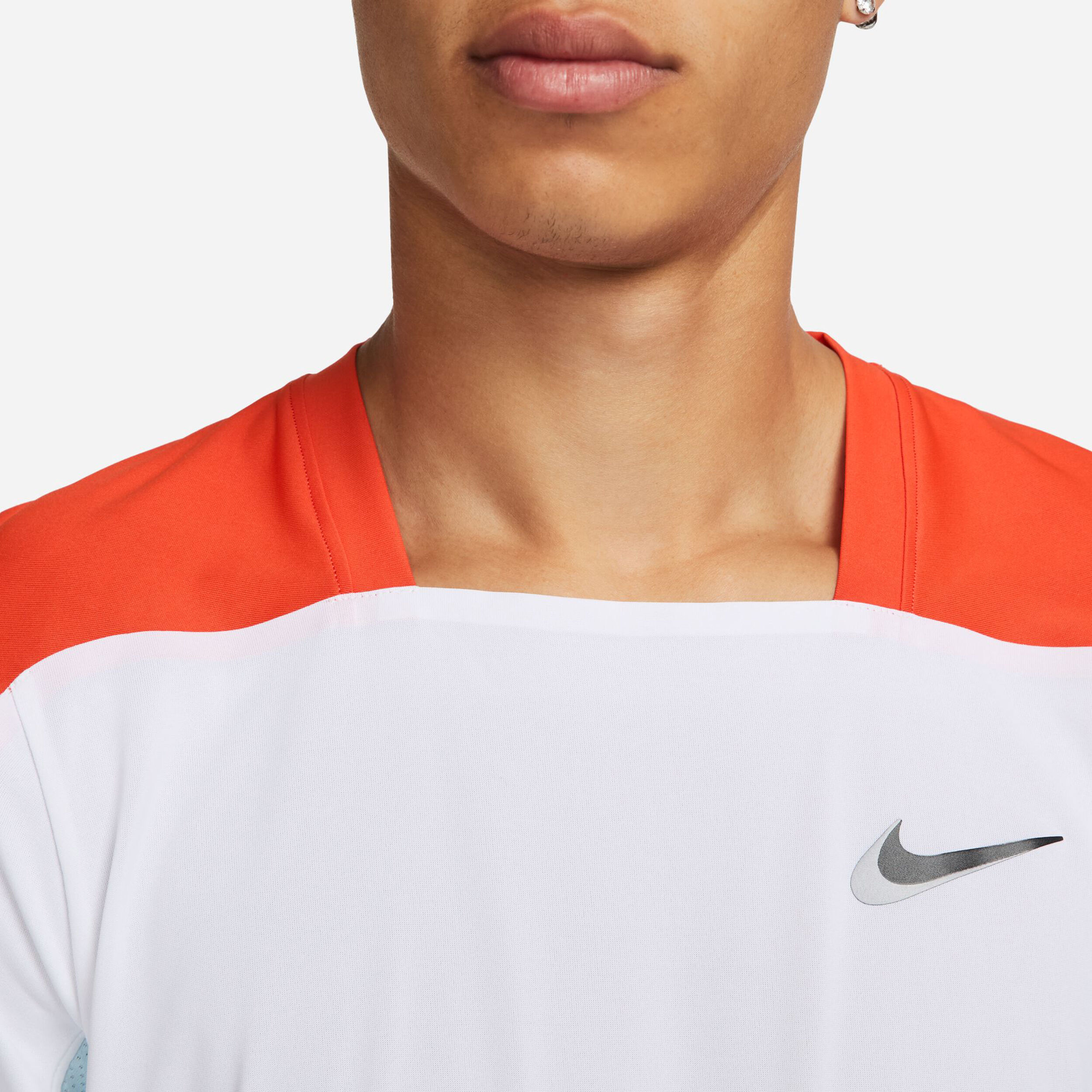 White and orange nike t shirt outlet