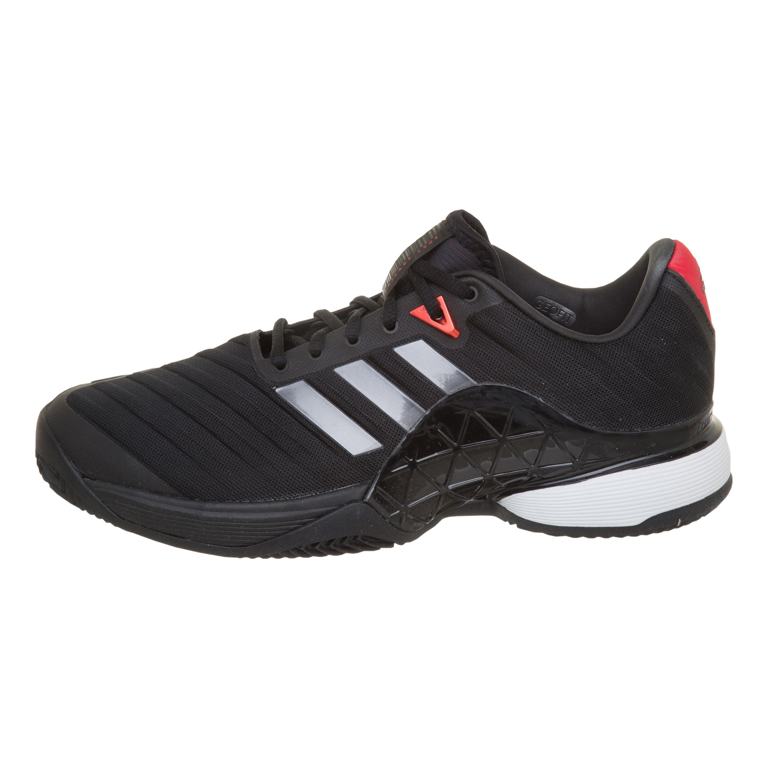Barricade 2018 Clay Sandplatzschuh Herren Schwarz Silber
