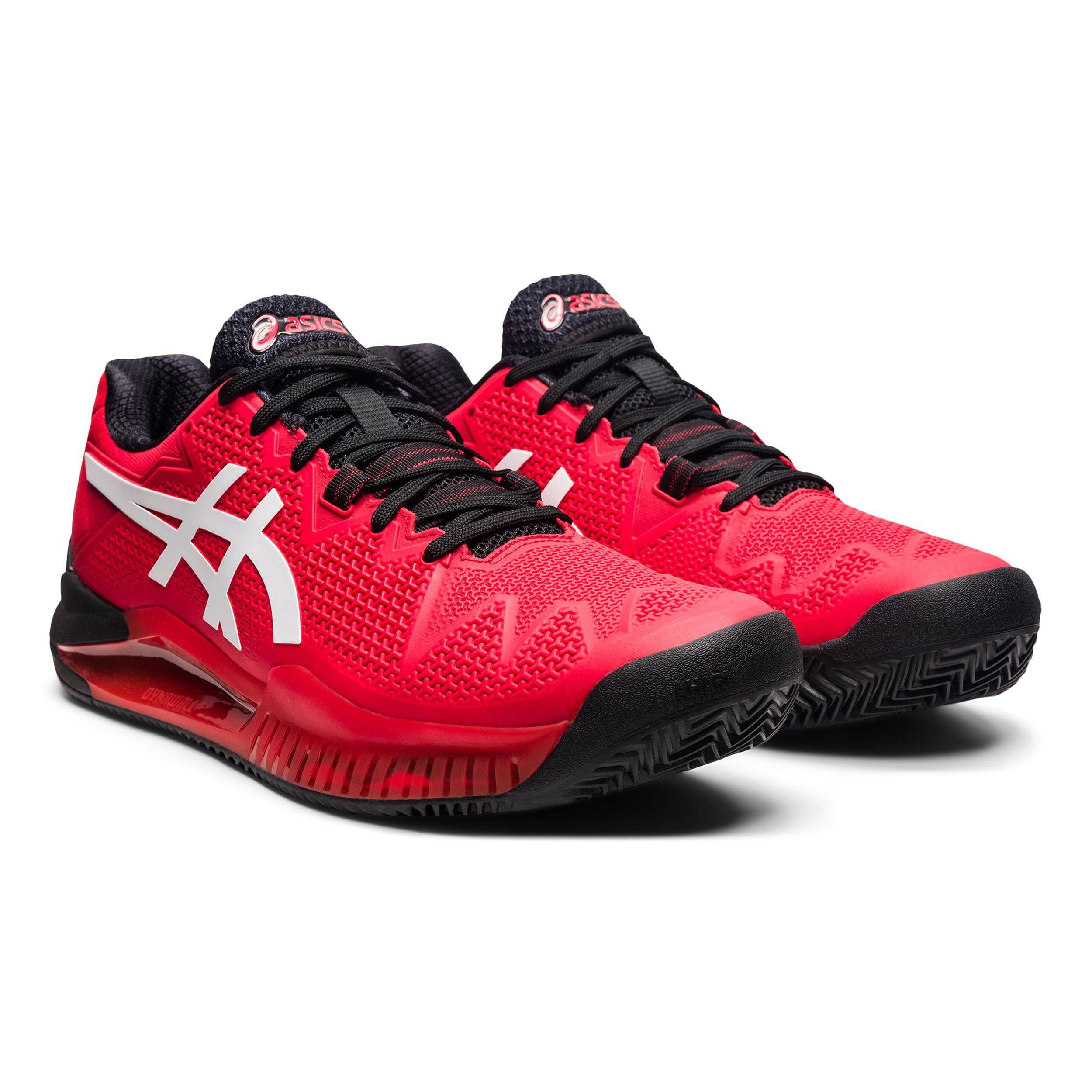 ASICS Gel Resolution 8 Sandplatzschuh Herren Rot WeiB online kaufen Tennis Point DE