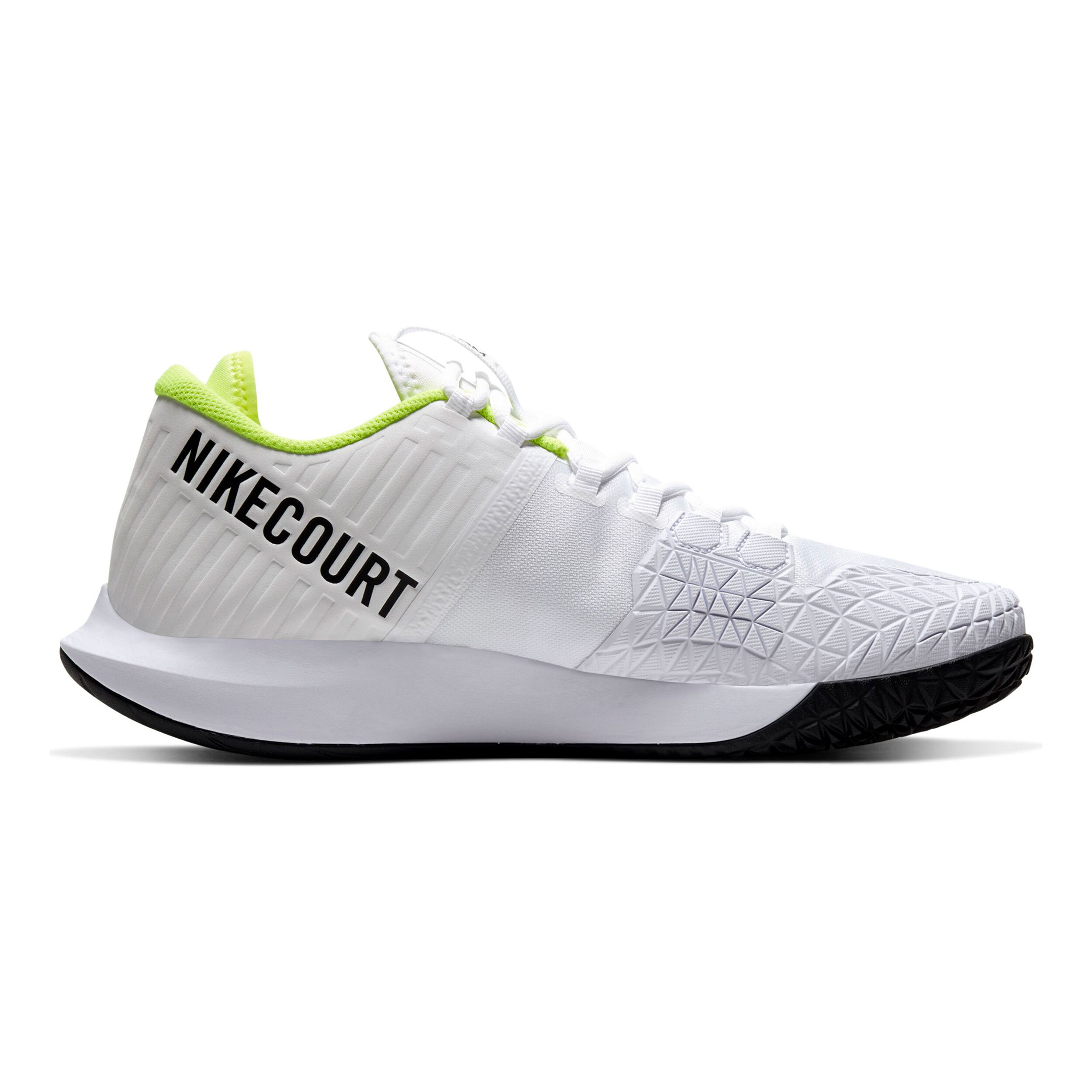 Air Zoom Zero Allcourtschuh Herren WeiB Neongrun