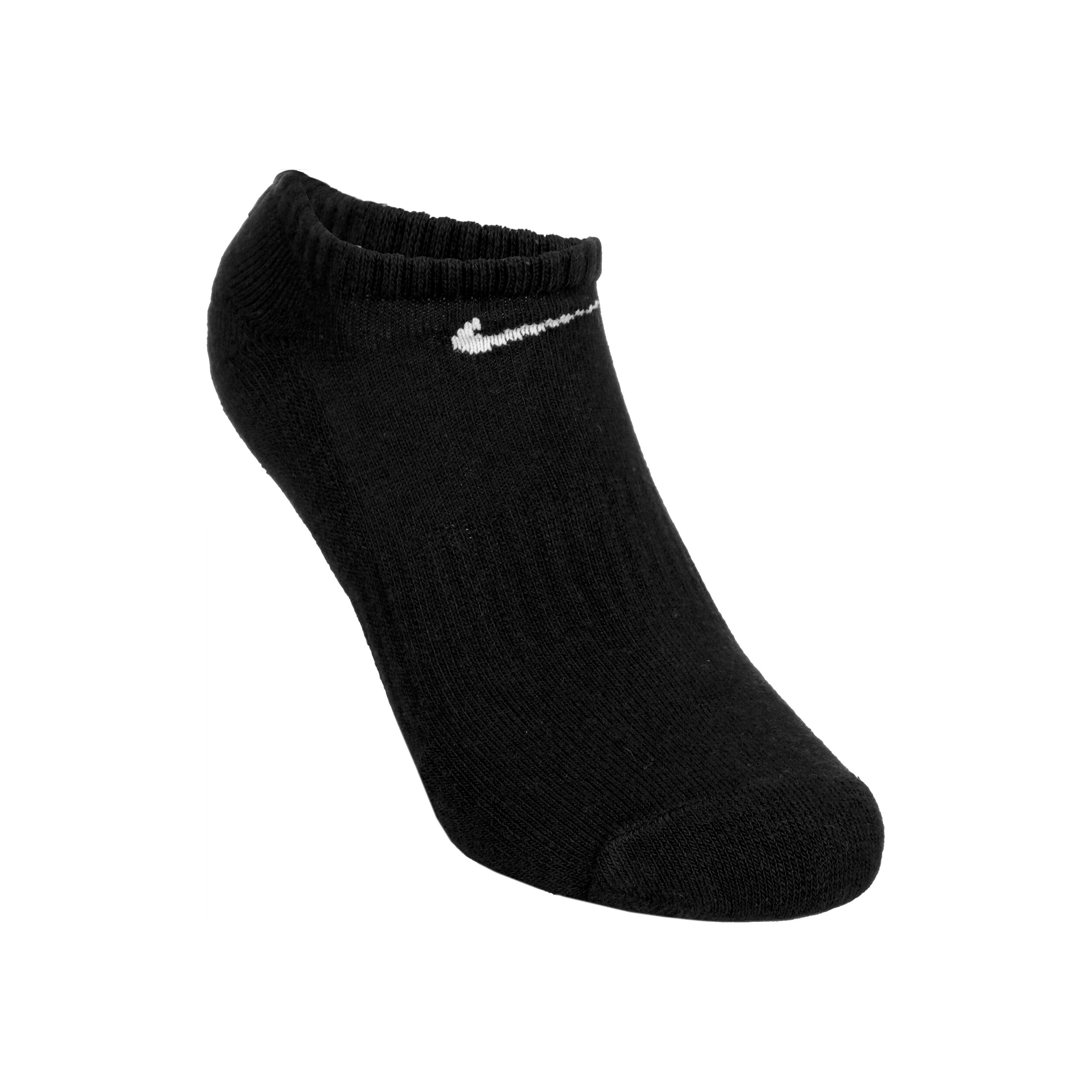 Everyday Lightweight No Show Sportsocken 3er Pack Schwarz WeiB