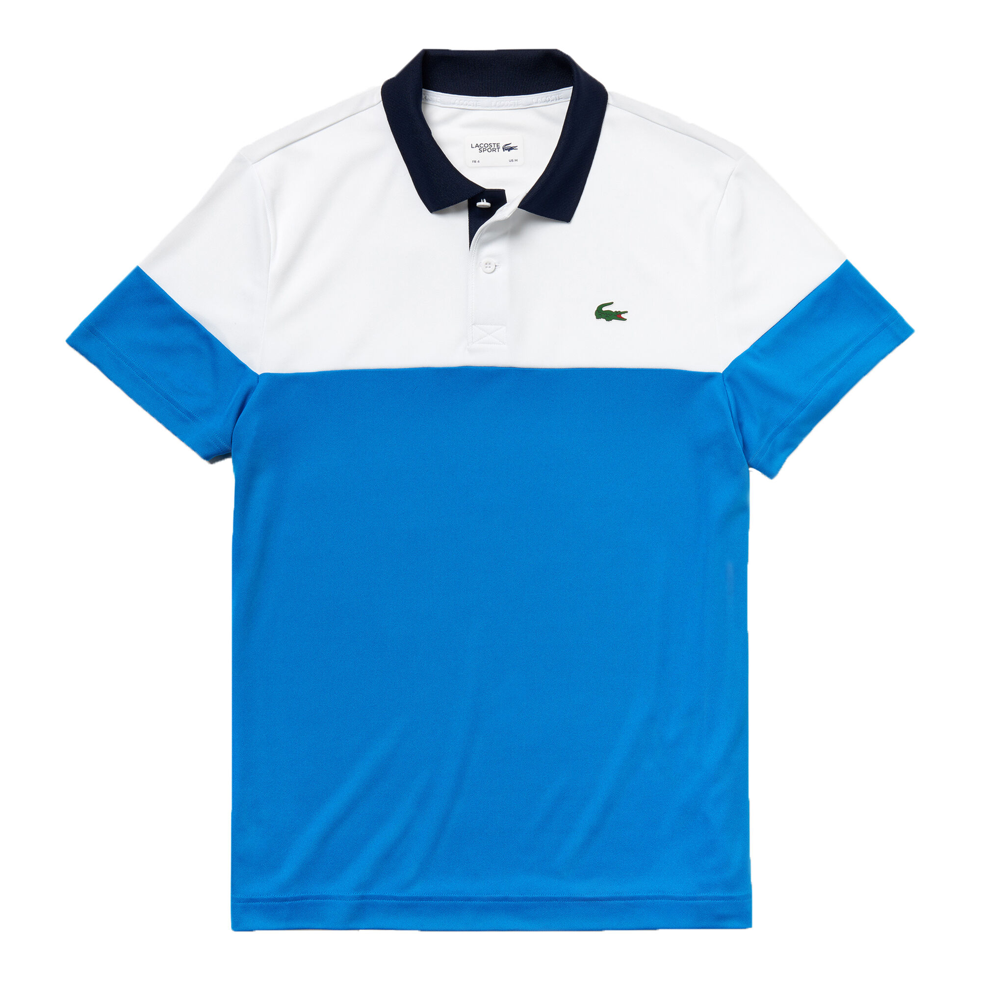lacoste white blue