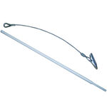 Tegra Platzbedarf Tegra Drahtseil-Erdanker Mit Hilfseisen-Silber