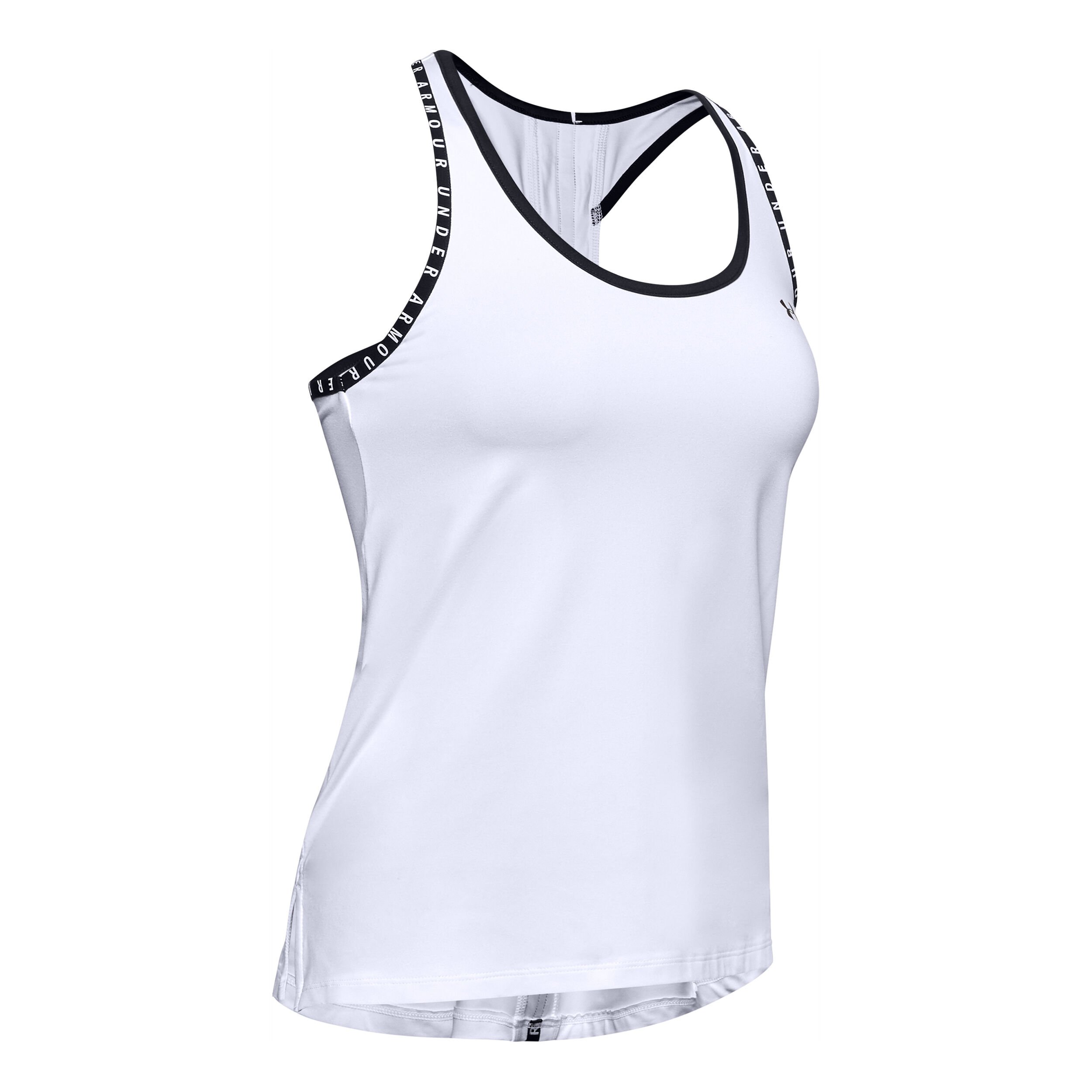 Knockout Tank Top Damen WeiB Schwarz