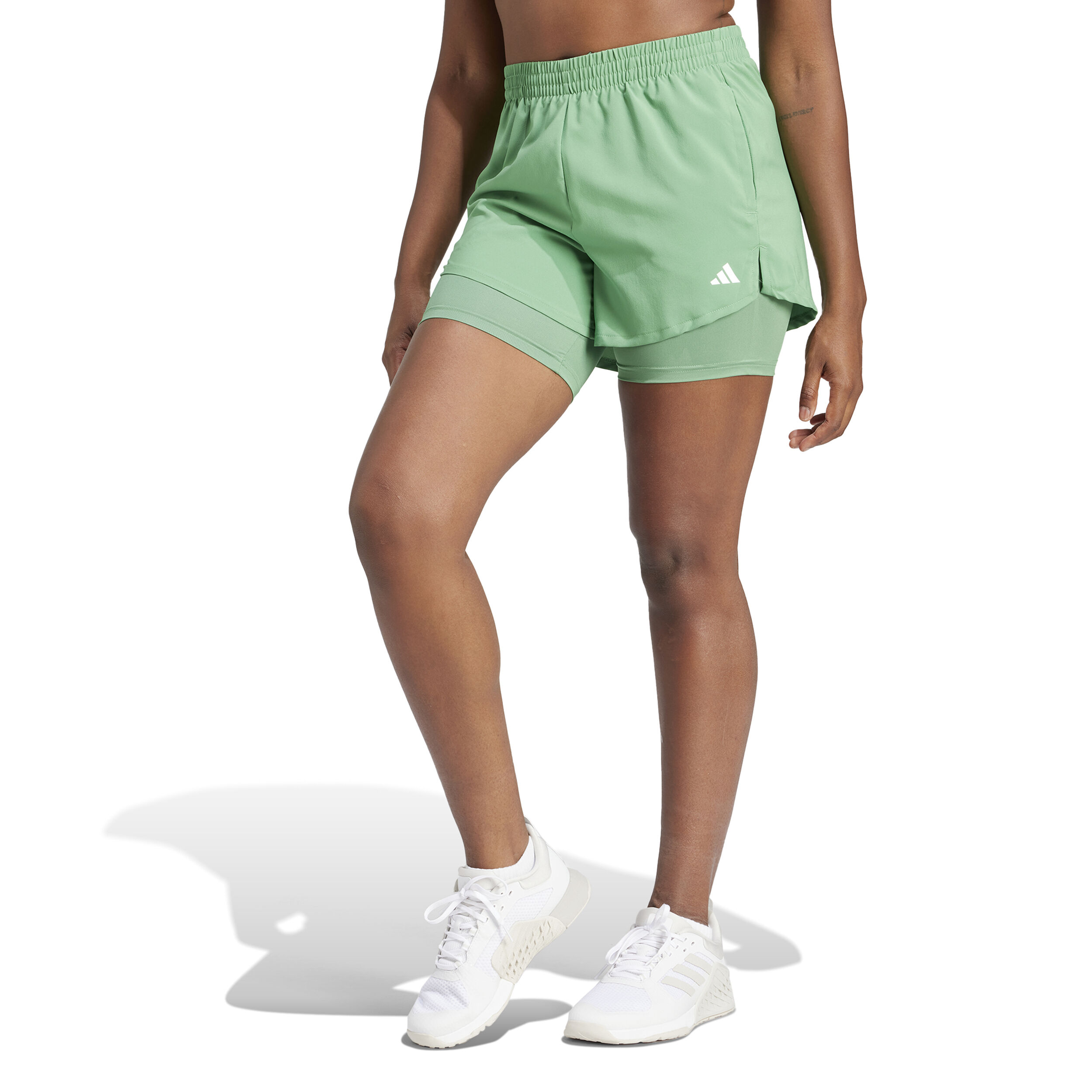 2in1 Shorts Damen Grun