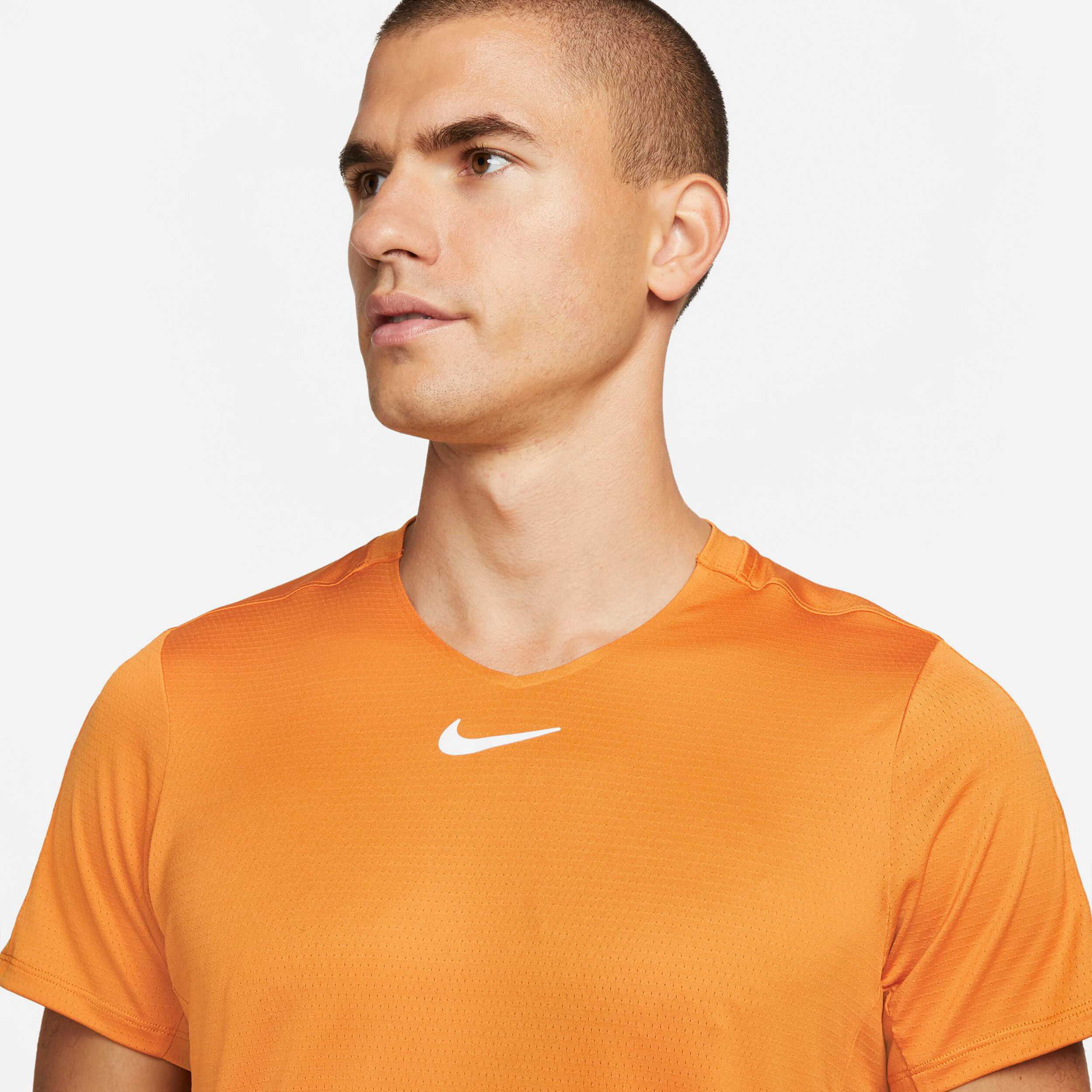 Nike tennis shirt orange clearance