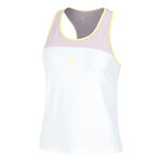 Quiet Please Bekleidung Quiet Please Mind Racerback Tank-Top Damen-Wei&szlig;,Flieder