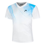 HEAD Bekleidung HEAD Topspin T-Shirt Herren-Weiß,Hellblau