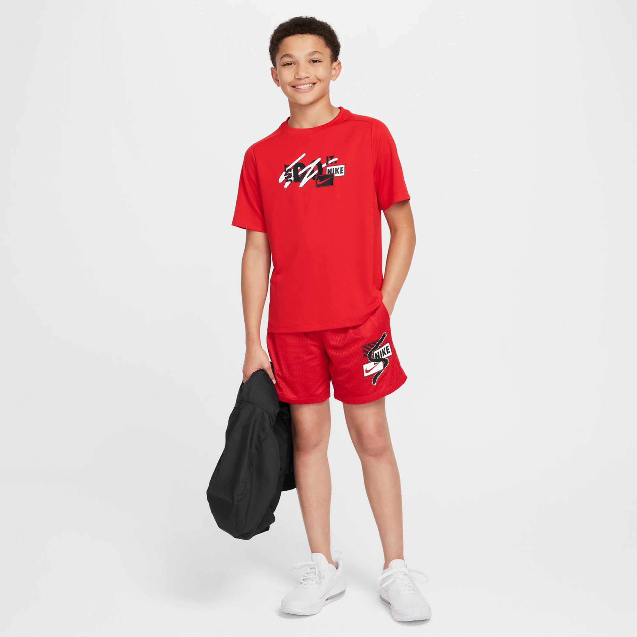 Black red nike shirt cheap
