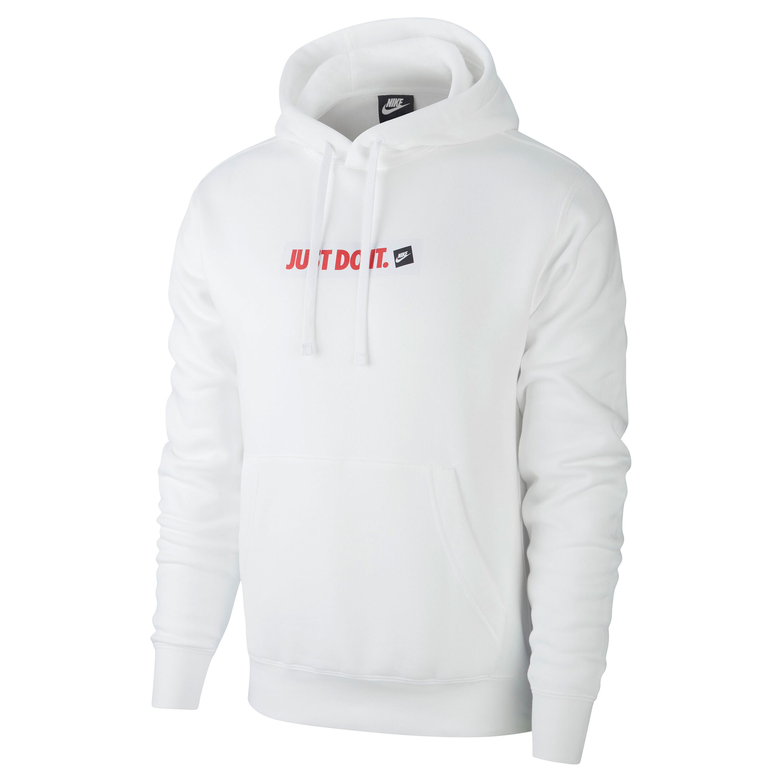 Sportswear Just Do It Fleece Hoody Herren WeiB Rot