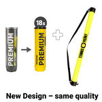 Tennis-Point 18x Premium Tennisball 4er + Ballsammelröhre