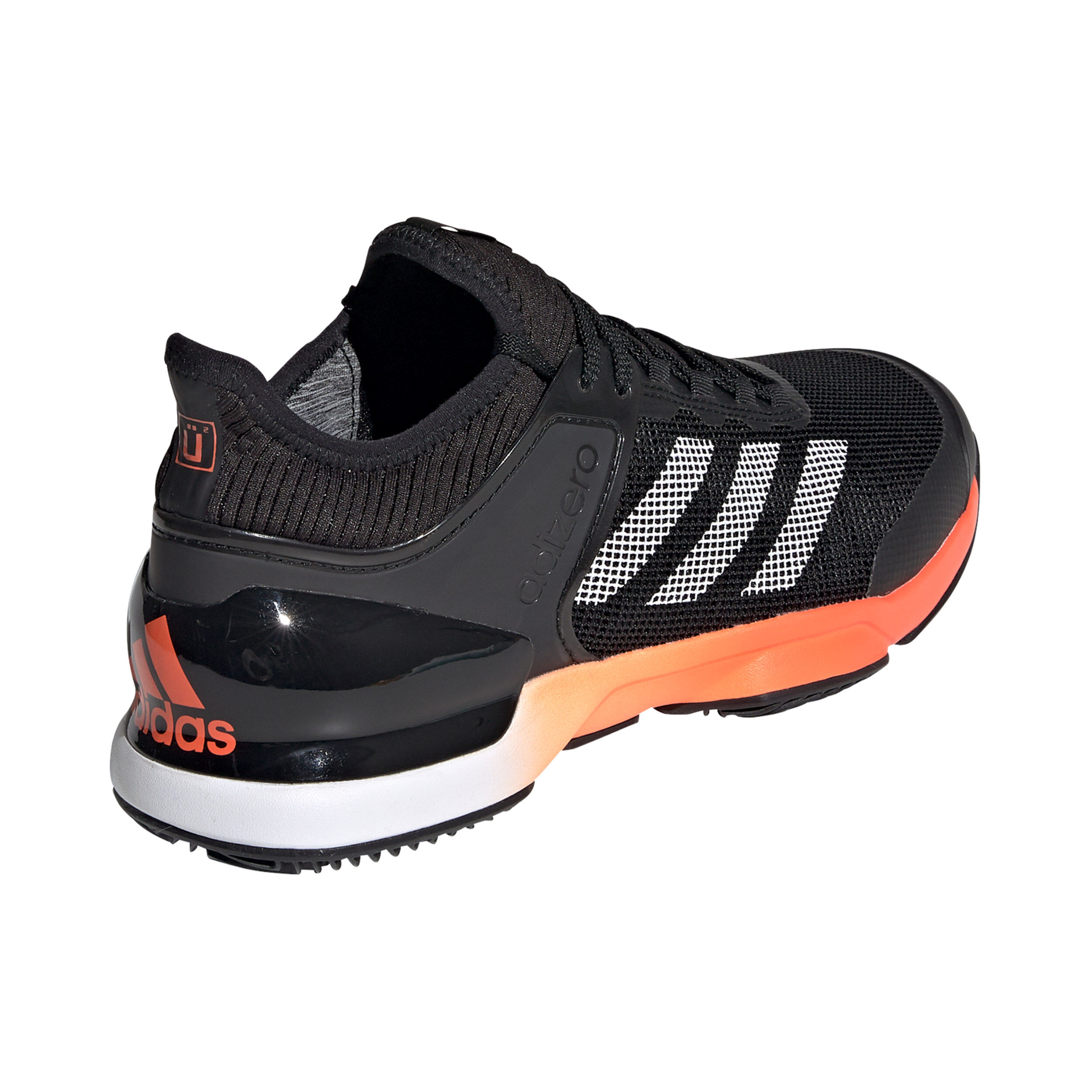 Adizero Ubersonic 2 Clay Sandplatzschuh Herren Schwarz Orange