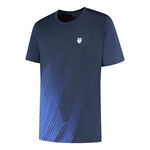 K-Swiss T-Shirt K-Swiss KS AP HYPERCOURT PRINT CREW 6 T-Shirt Herren-dunkelblau