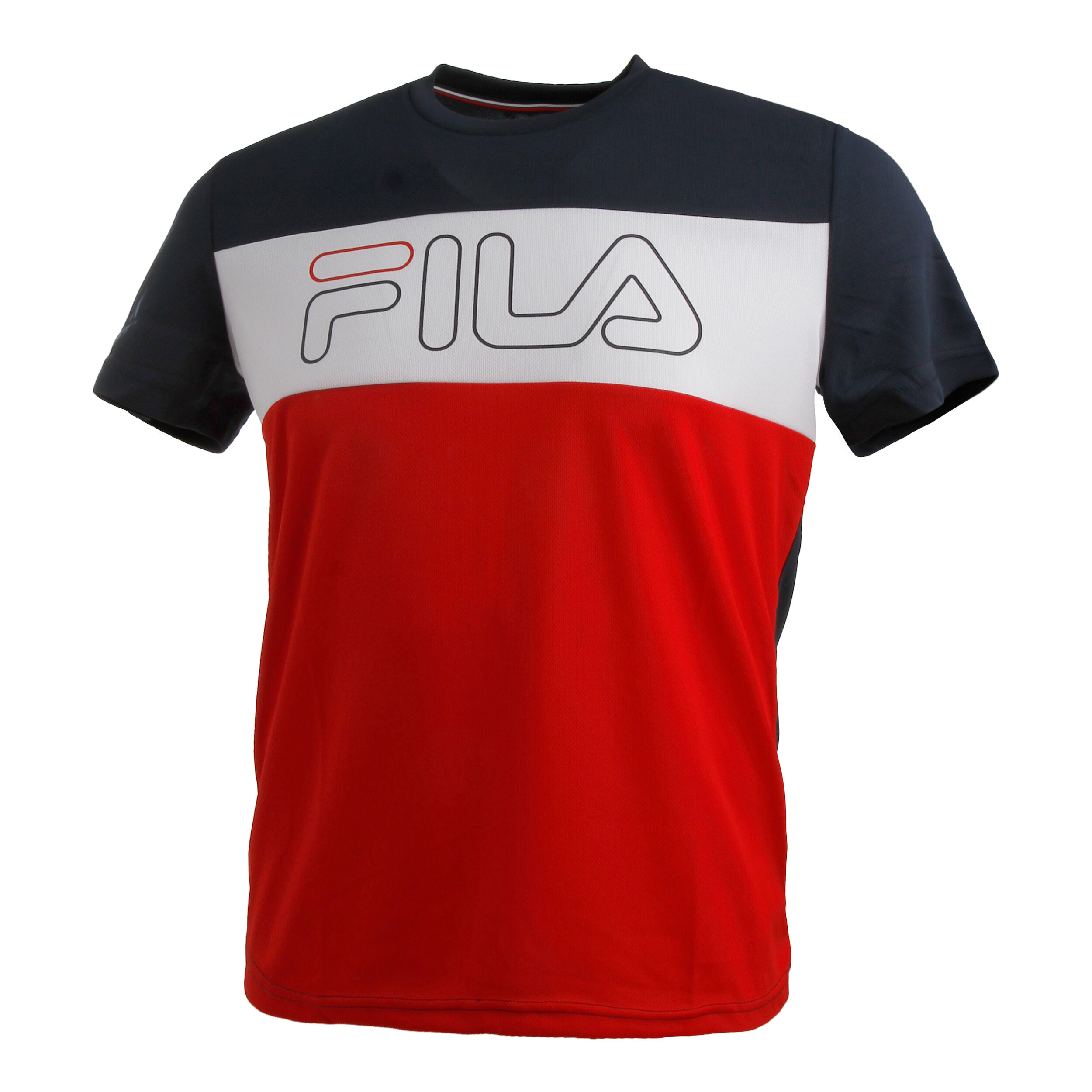 T shirt fila rouge homme sale