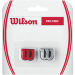 Wilson Schlägerzubehör Wilson Pro Feel Dämpfer 2er Pack-Silber,Rot