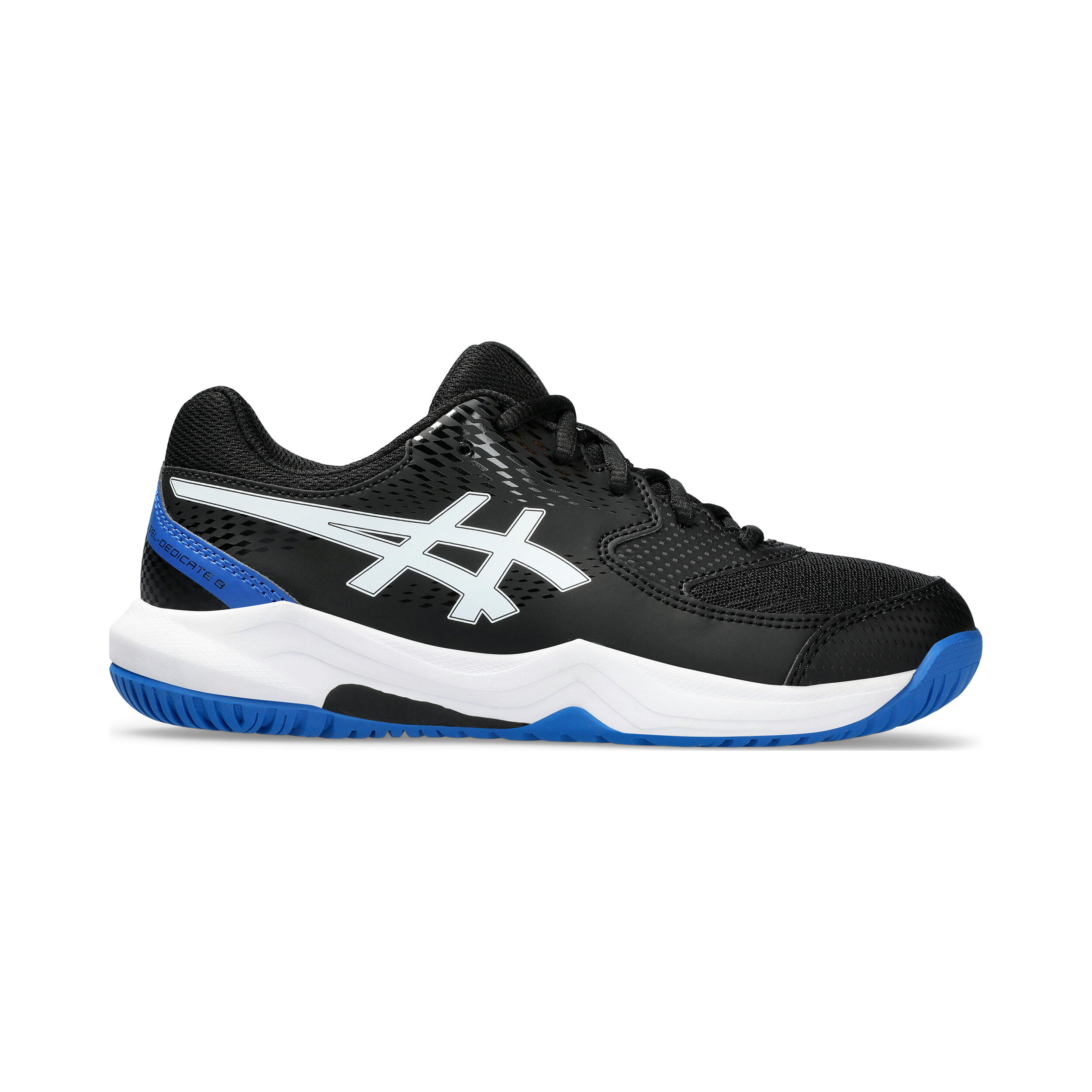 Gel Dedicate 8 GS Allcourtschuh Kinder Schwarz
