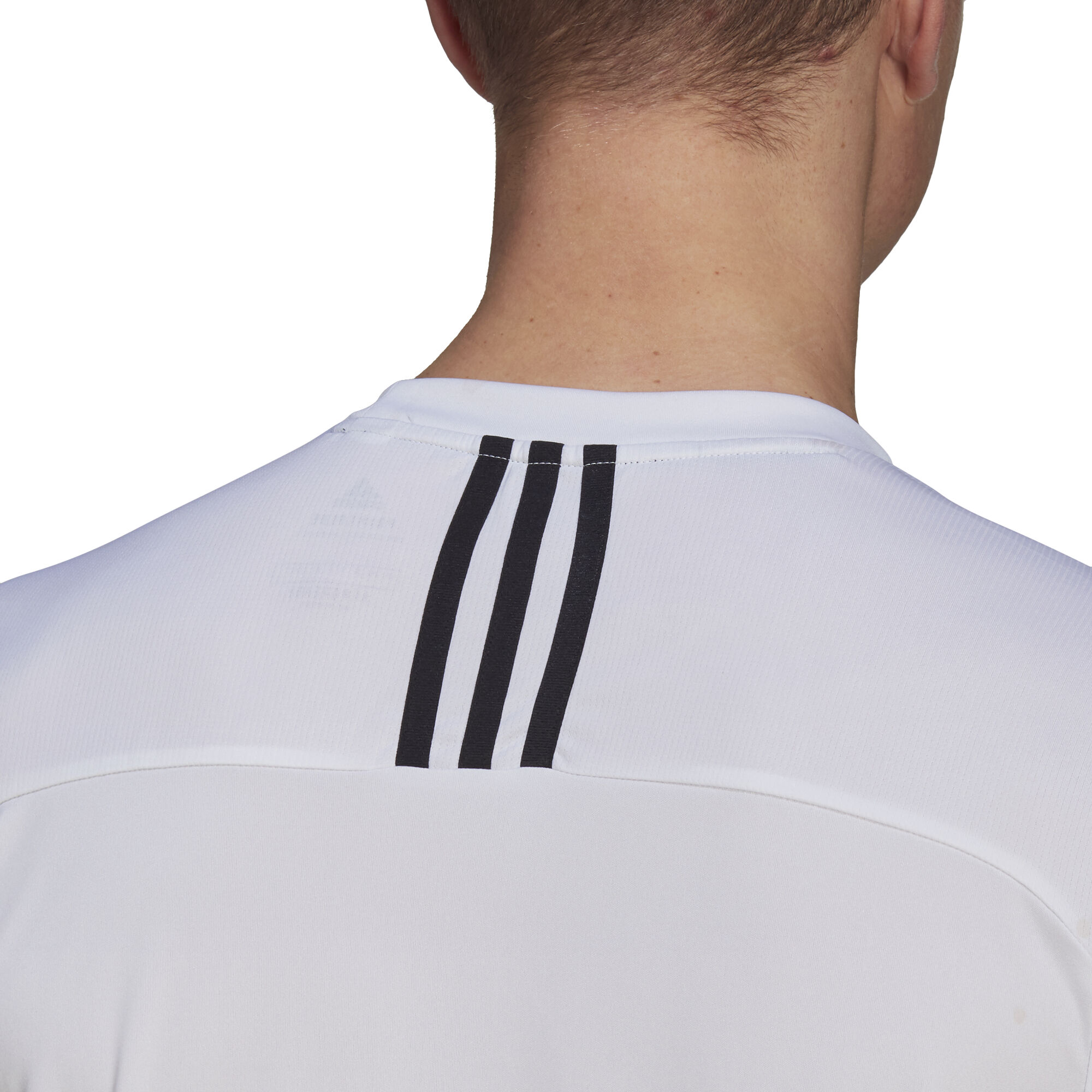 3 Stripes Back T Shirt Herren WeiB