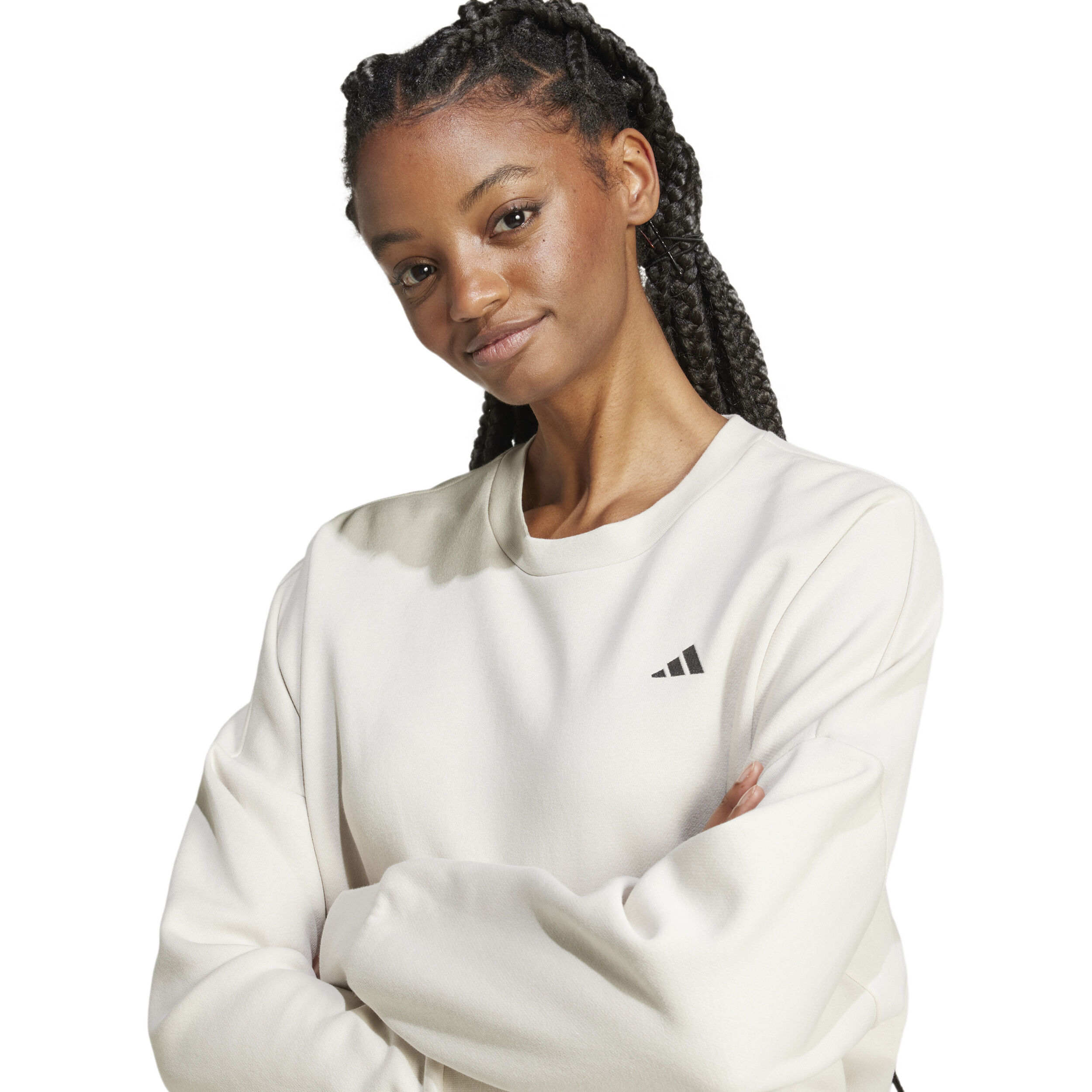 adidas Feel Cozy Sweatshirt Damen Creme online kaufen Tennis Point DE