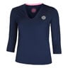 Crew V-Neck Longsleeve Damen-Dunkelblau