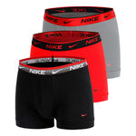 Nike Bekleidung Nike Everyday Stretch Trunk Boxer Short 3er Pack Herren - schwarz, rot