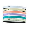 Nike Flex Classic Haarband 6er Pack-Lila,Wei&szlig;