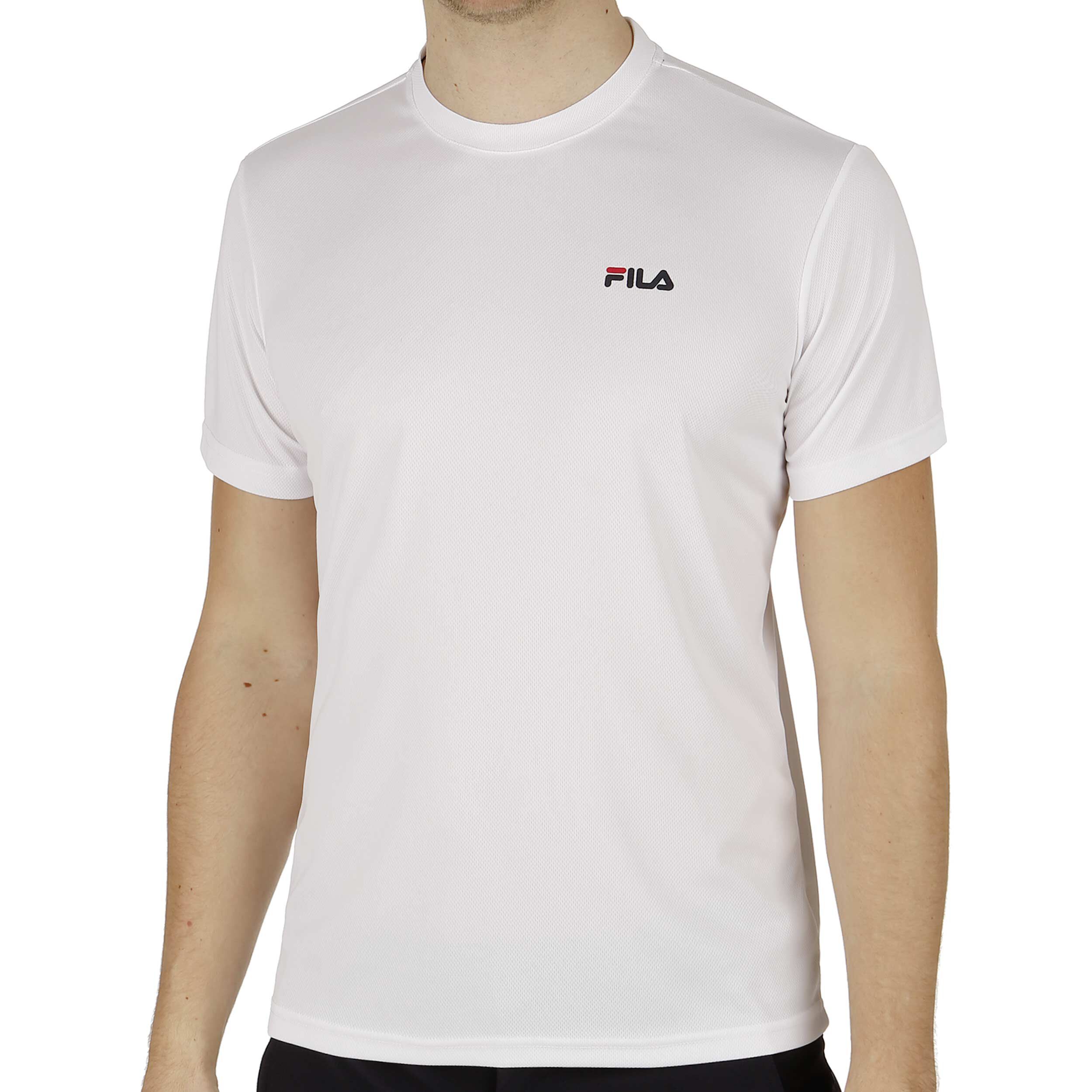 White fila logo t shirt top