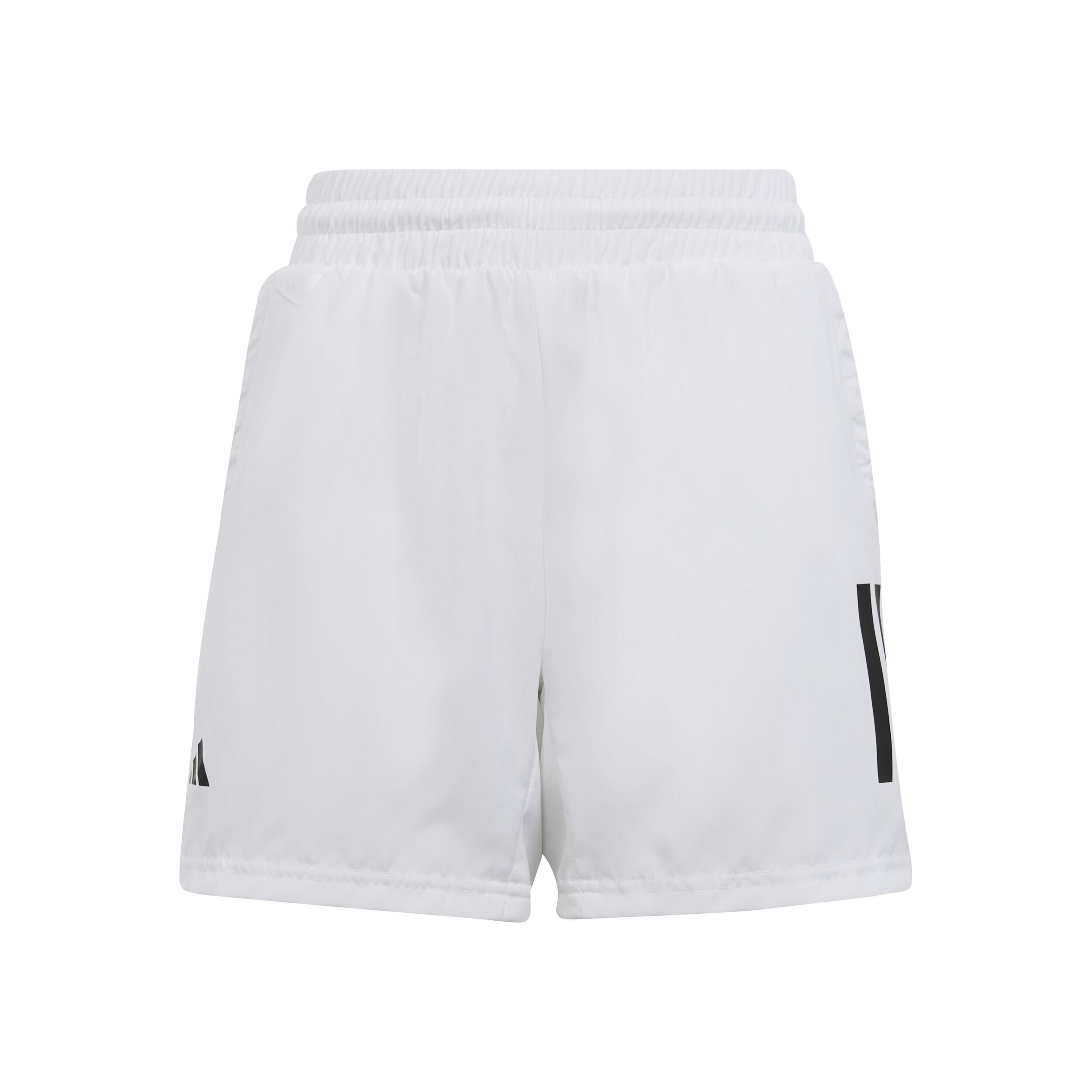 White adidas shorts with black stripes sales