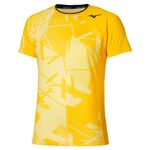 Mizuno Tennisbekleidung Mizuno Daybreakers Shadow Graphic T-Shirt Herren - gelb, 
