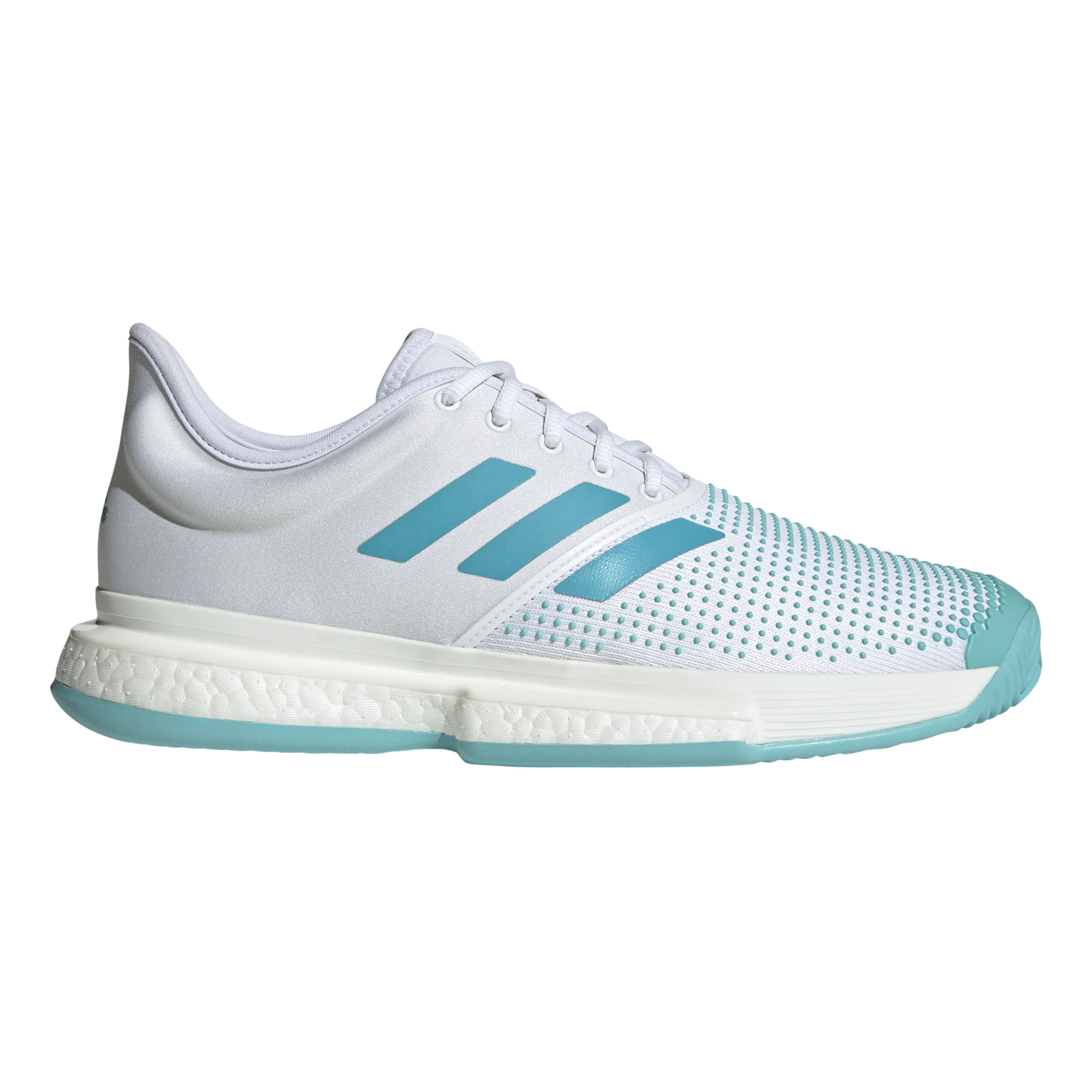 SoleCourt Boost X Parley Allcourtschuh Herren WeiB Mint