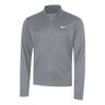 Pacer Half-Zip Laufshirt Herren - grau