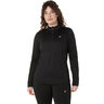 Core Winter 1/2 Zip Laufshirt Damen-Schwarz