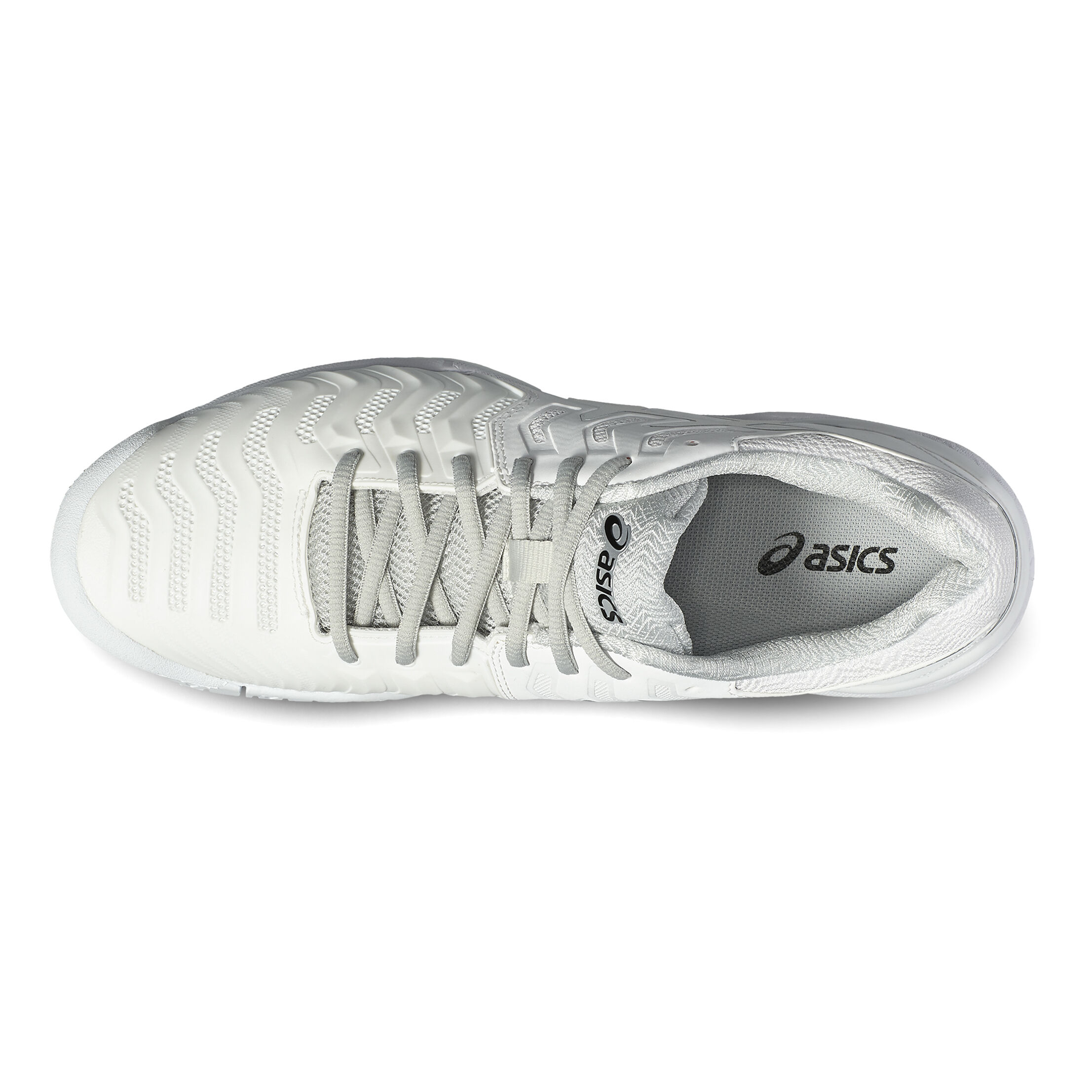 Gel Resolution 7 Allcourtschuh Herren WeiB Silber
