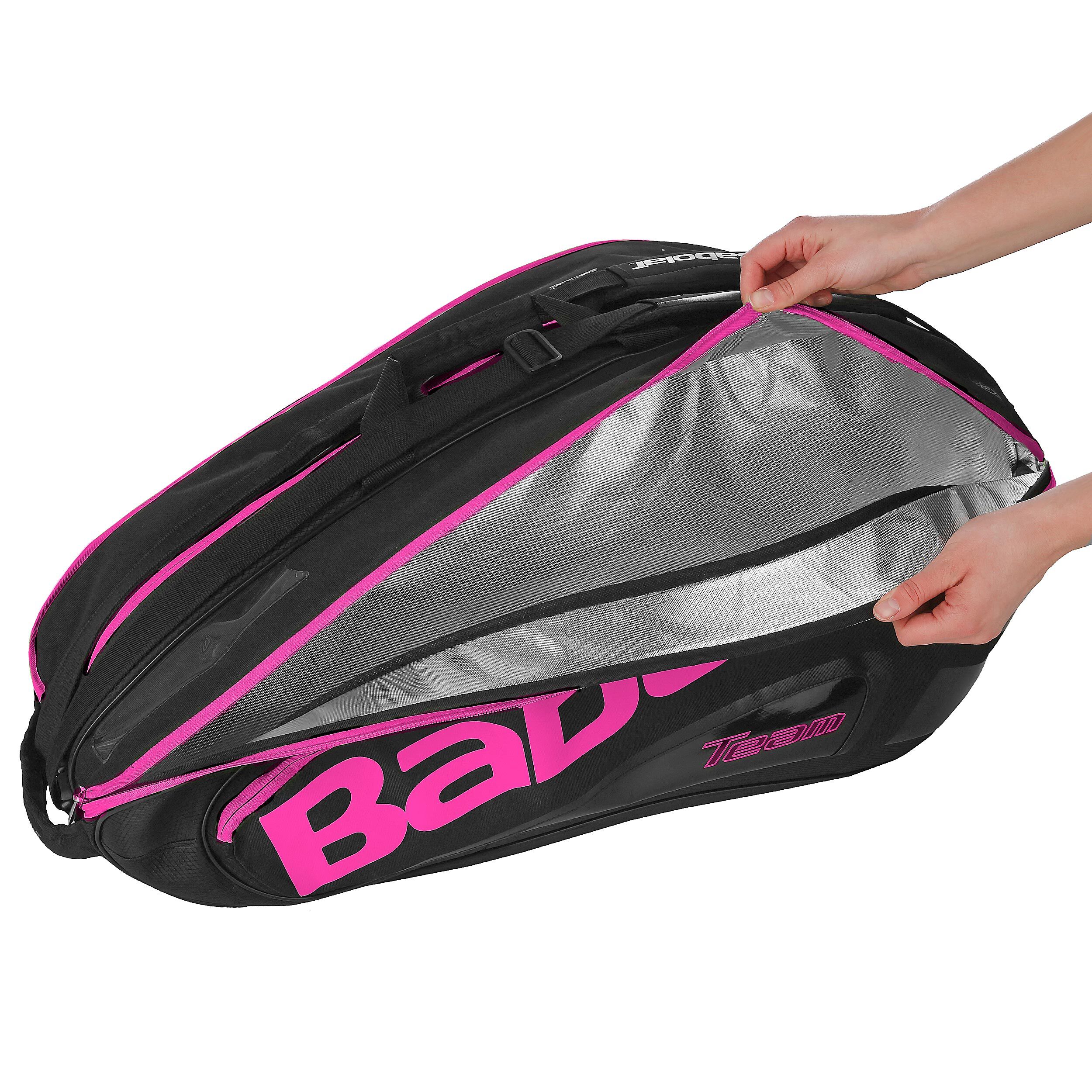 Team Racket Holder X12 Schlagertasche Special Edition Schwarz Pink
