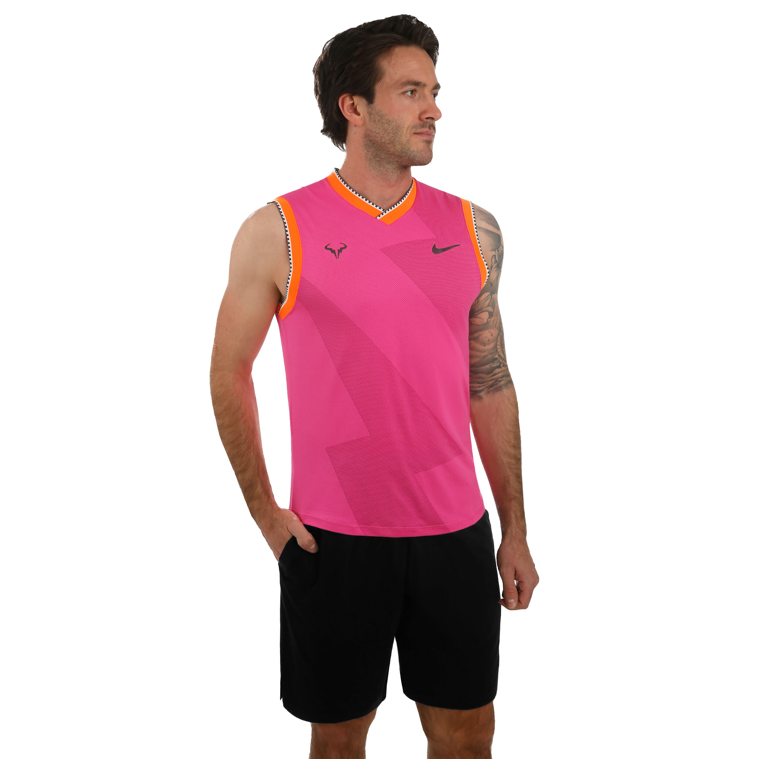 Nike Rafael Nadal Court Aeroreact Tank Top Herren Pink Grau online kaufen Tennis Point DE