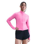 Nike Bekleidung Nike Swift Half-Zip Laufshirt Damen-Pink,Silber