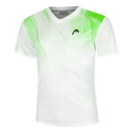HEAD Bekleidung HEAD Topspin T-Shirt Herren-Weiß,Grün