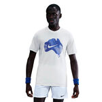 Nike T-Shirt Nike Court Dri-Fit T-Shirt Herren-creme, blau