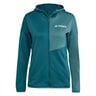 Terrex XPR Light Fleece Laufjacke Damen-Petrol
