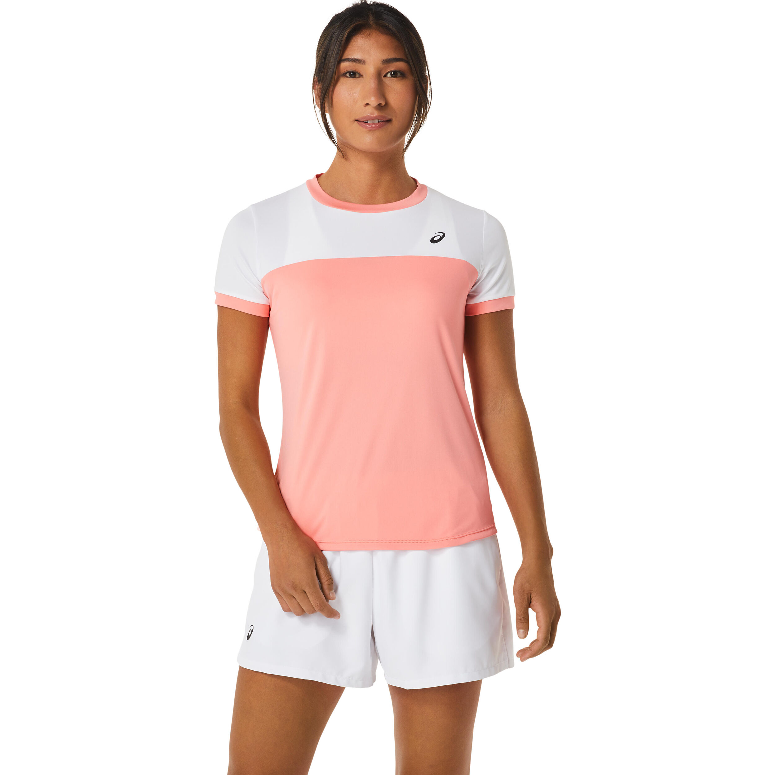 Court T Shirt Damen Rosa WeiB