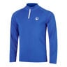 Big Serve 1/4 Zip Longsleeve Herren - blau, wei&szlig;