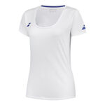 Babolat Bekleidung Babolat Play Cap Sleeve T-Shirt Mädchen-Weiß