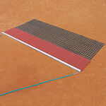 Tegra Platzbedarf Tegra 185 X100cm Kombimatte-Rot,Schwarz