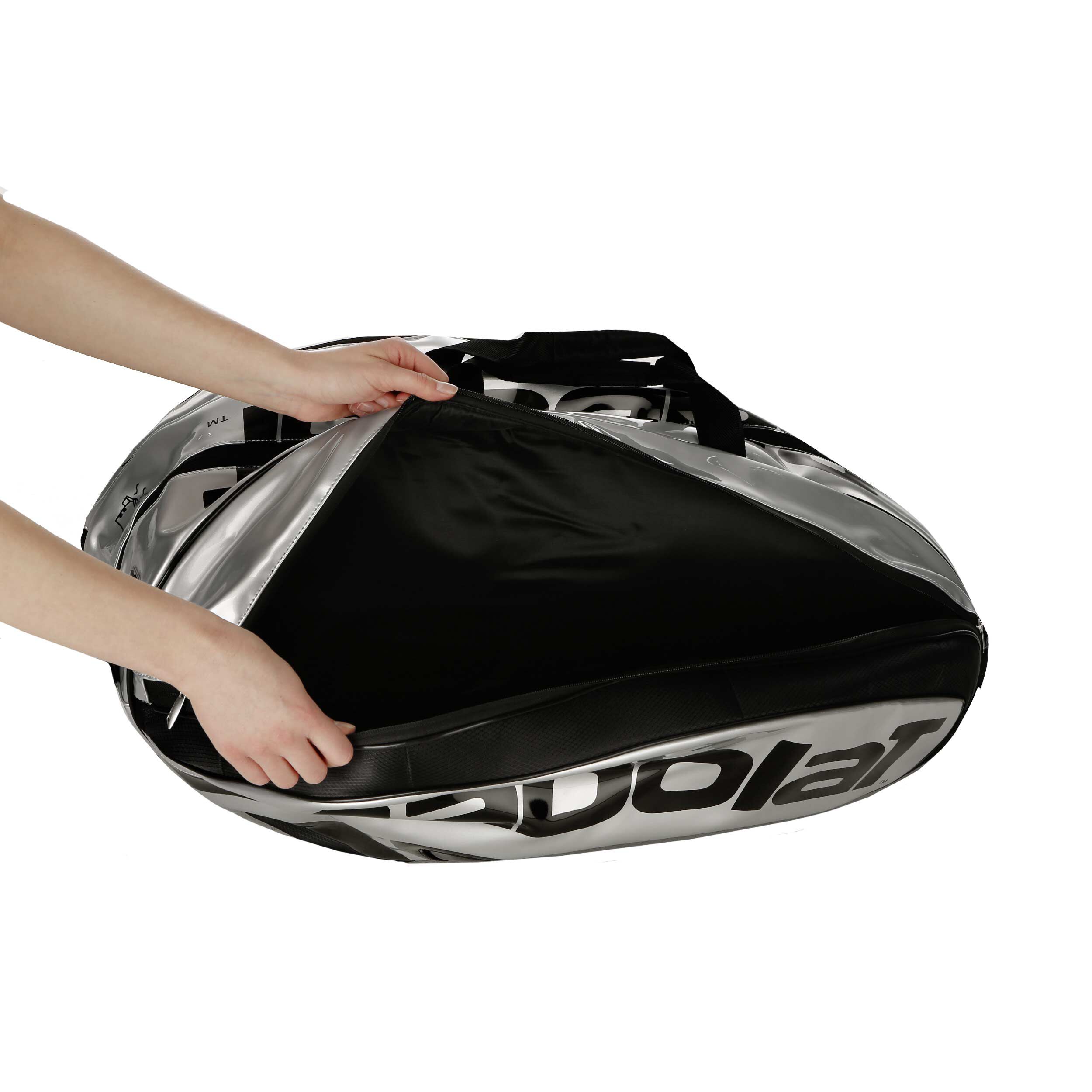 Team Racket Holder X12 Schlagertasche Special Edition Silber