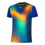 Mizuno Bekleidung Mizuno Frontier Shadow Graphic T-Shirt Herren-Blau
