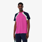 Lacoste Bekleidung Lacoste T-Shirt Herren - pink, mehrfarbig