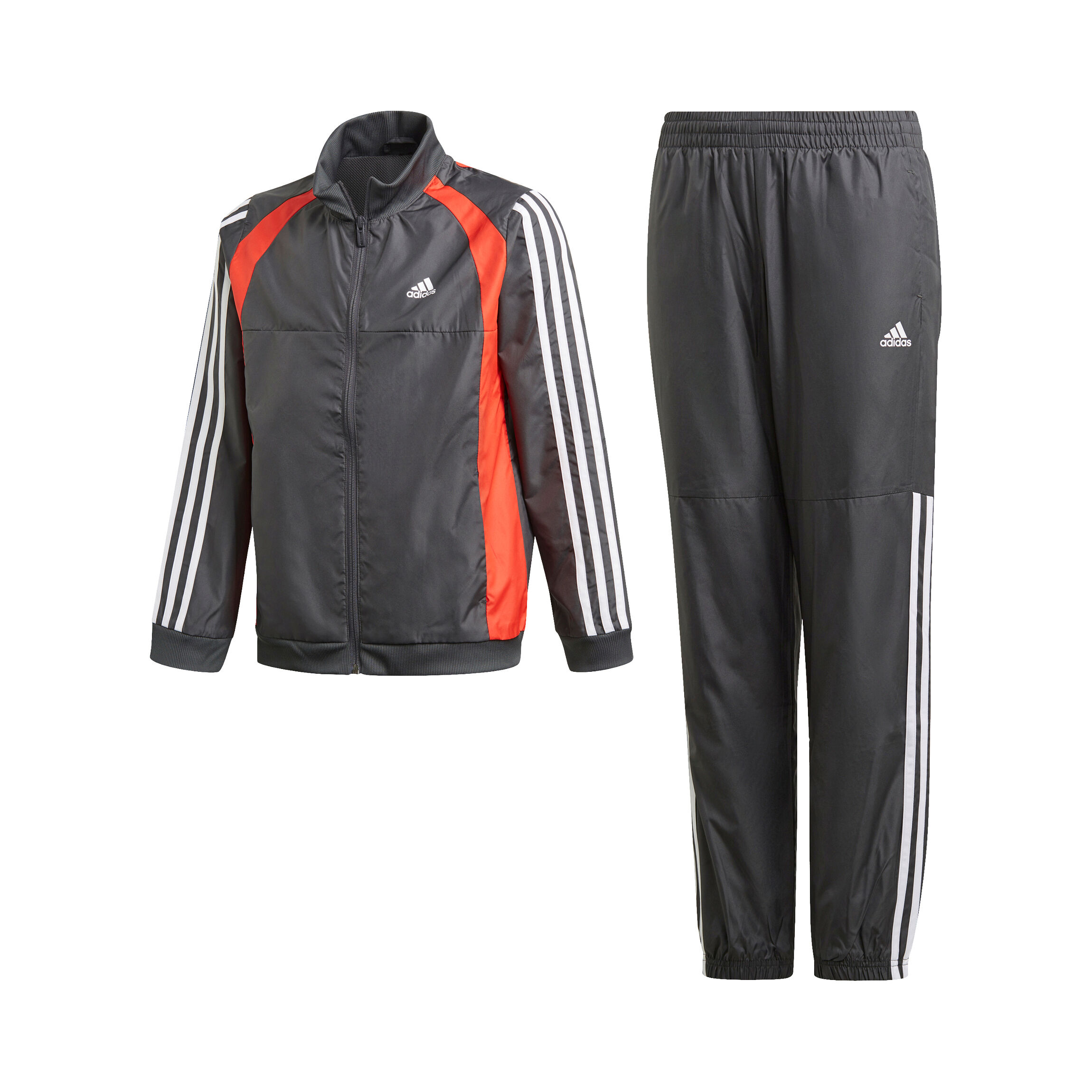 adidas Woven Trainingsanzug Jungen Dunkelgrau Orange online kaufen Tennis Point DE