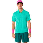 ASICS Tennisbekleidung ASICS Match Jacquard    Polo Herren - gr&uuml;n