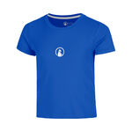 Quiet Please Tennisbekleidung Quiet Please Retriever T-Shirt M&auml;dchen-blau, wei&szlig;